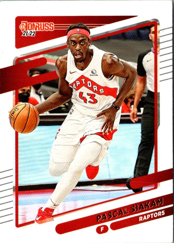 2021 Donruss Holo Red and Gold Laser Pascal Siakam #93