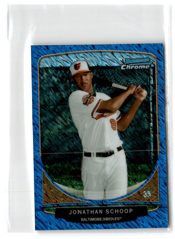 2012 Bowman Platinum Prospects Blue Refractors Jonathan Schoop #BPP40 /250