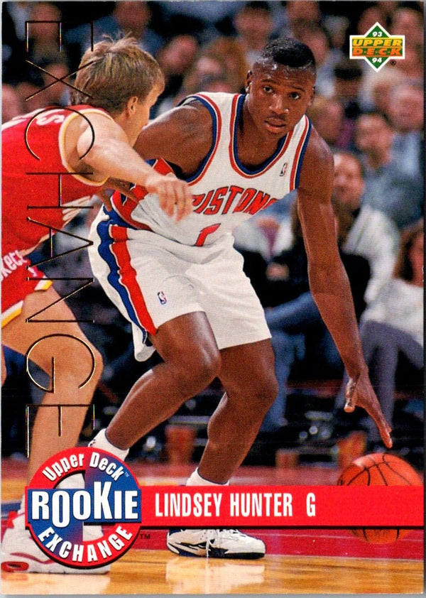 1993 Upper Deck Rookie Exchange Gold Lindsey Hunter #RE10