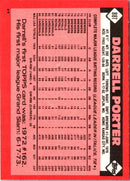 1985 Topps Darrell Porter