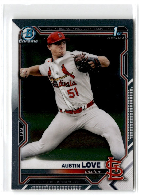 2021 Bowman Draft Chrome Austin Love #BDC-164