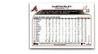 2022 Topps 1st Edition Austin Riley #115