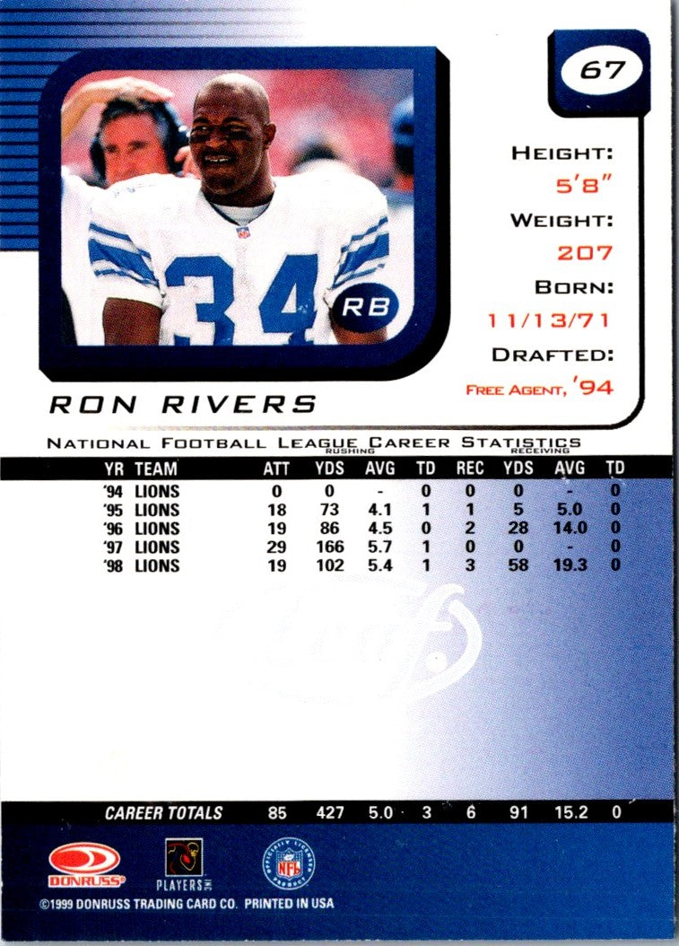 1999 Leaf Rookies & Stars Ron Rivers