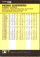 1986 Fleer Pedro Guerrero #130