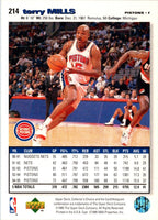 1995 Collector's Choice Terry Mills #214