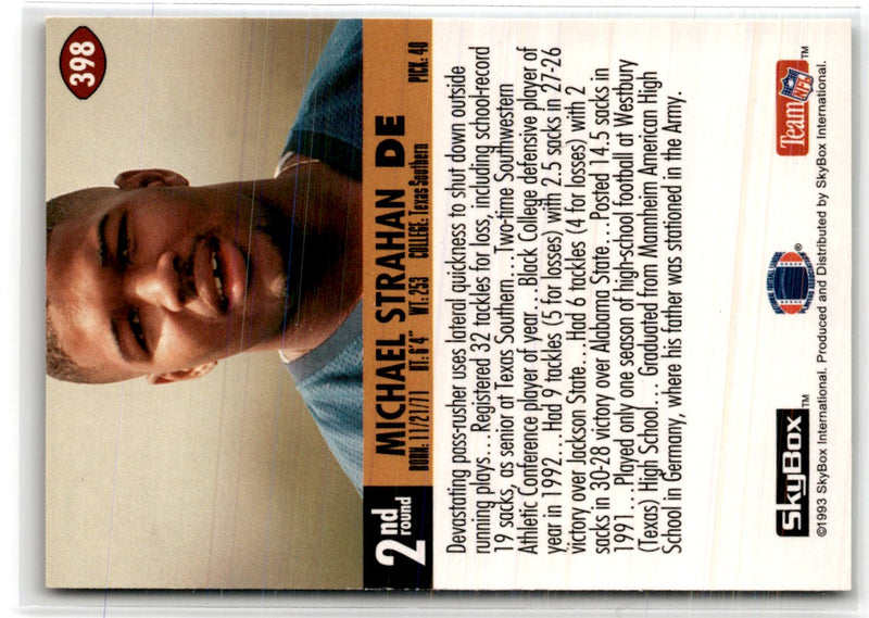 1993 SkyBox Impact Michael Strahan