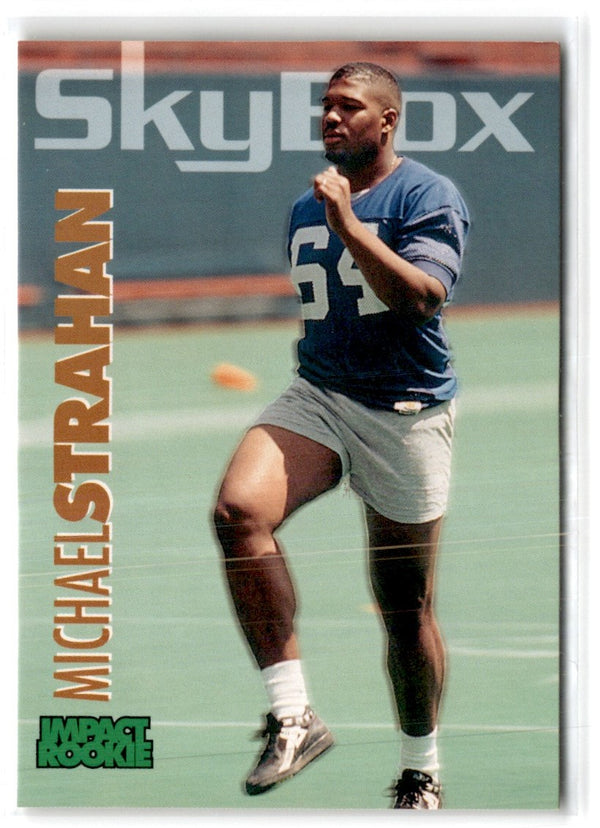 1993 SkyBox Impact Michael Strahan #398 Rookie