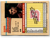 1992 Bowman Alex Gonzalez #596 Rookie