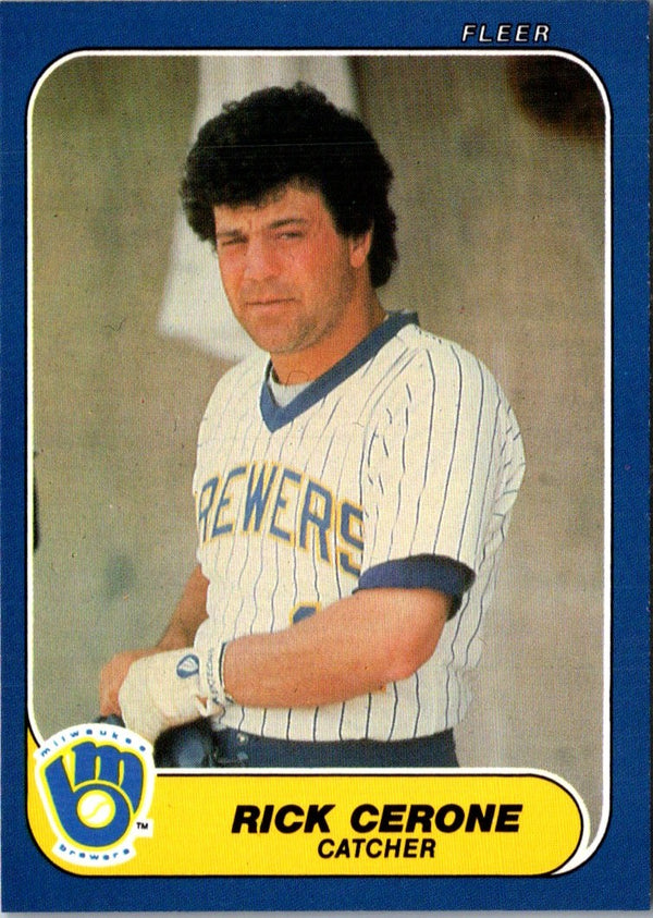 1986 Fleer Update Rick Cerone #U-23