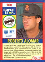 1991 Score 100 Superstars Roberto Alomar #100