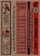1981 Topps Barry Bonnell