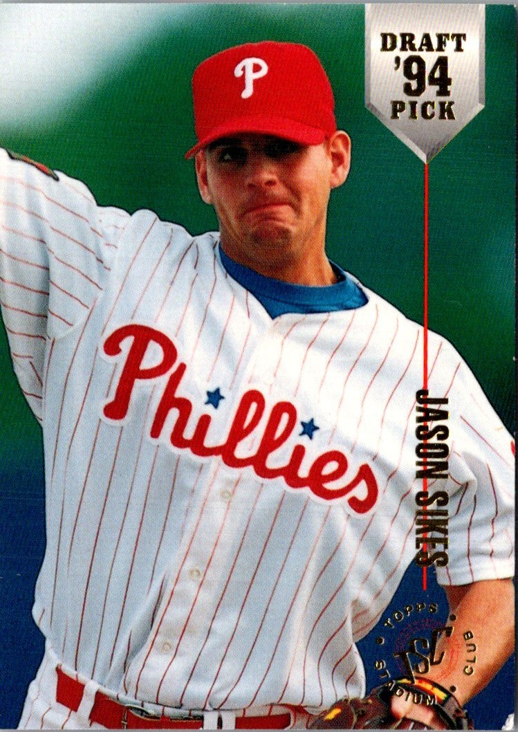 1994 Stadium Club Draft Picks Jason Sikes