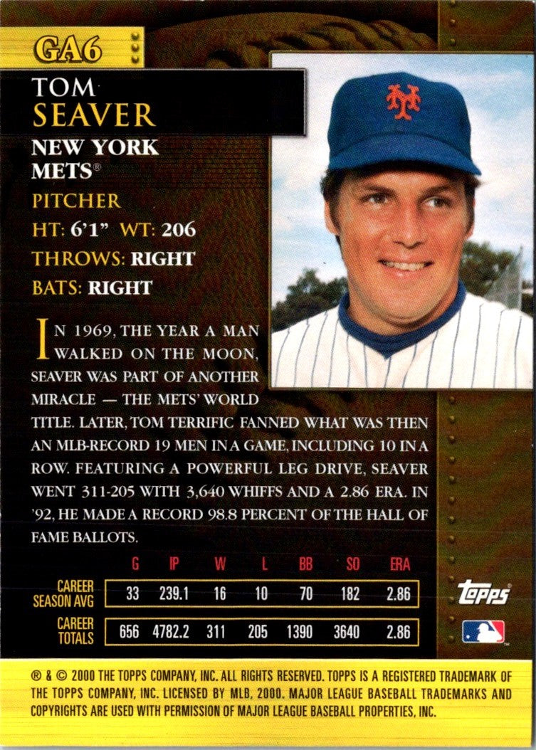 2001 Topps Golden Anniversary Tom Seaver