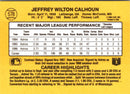 1987 Donruss Jeff Calhoun