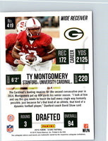 2015 Score Ty Montgomery #419 Rookie