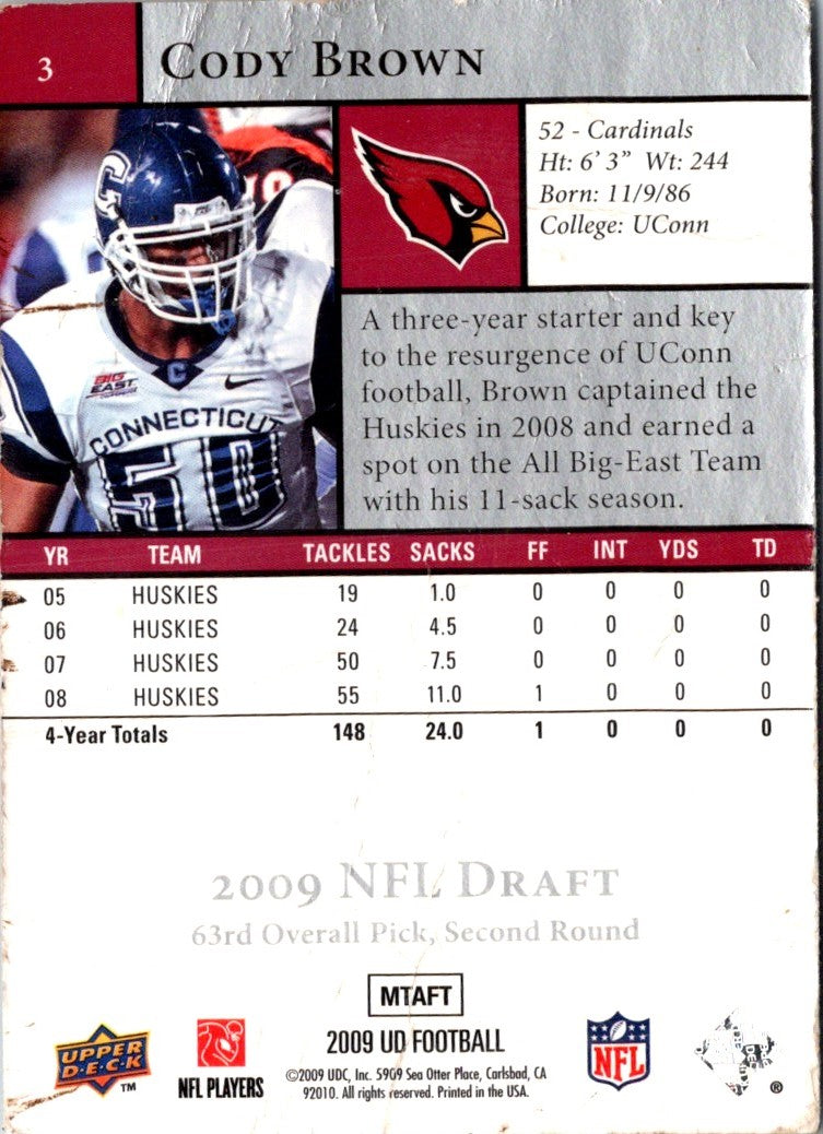 2009 Upper Deck Rookie Exclusives Cody Brown