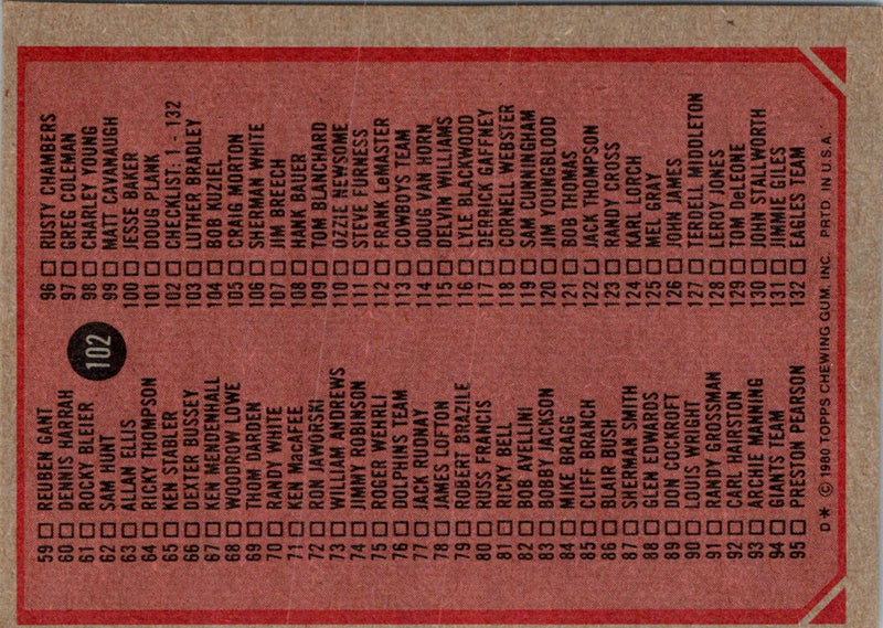 1980 Topps Steve Pisarkiewicz