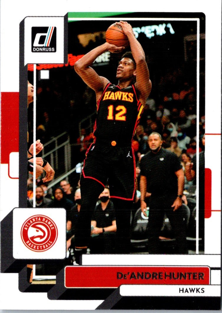 2022 Donruss Holo Laser Red/Gold De'Andre Hunter