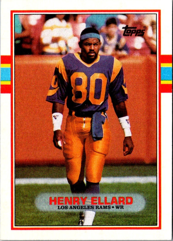 1989 Score Henry Ellard #137