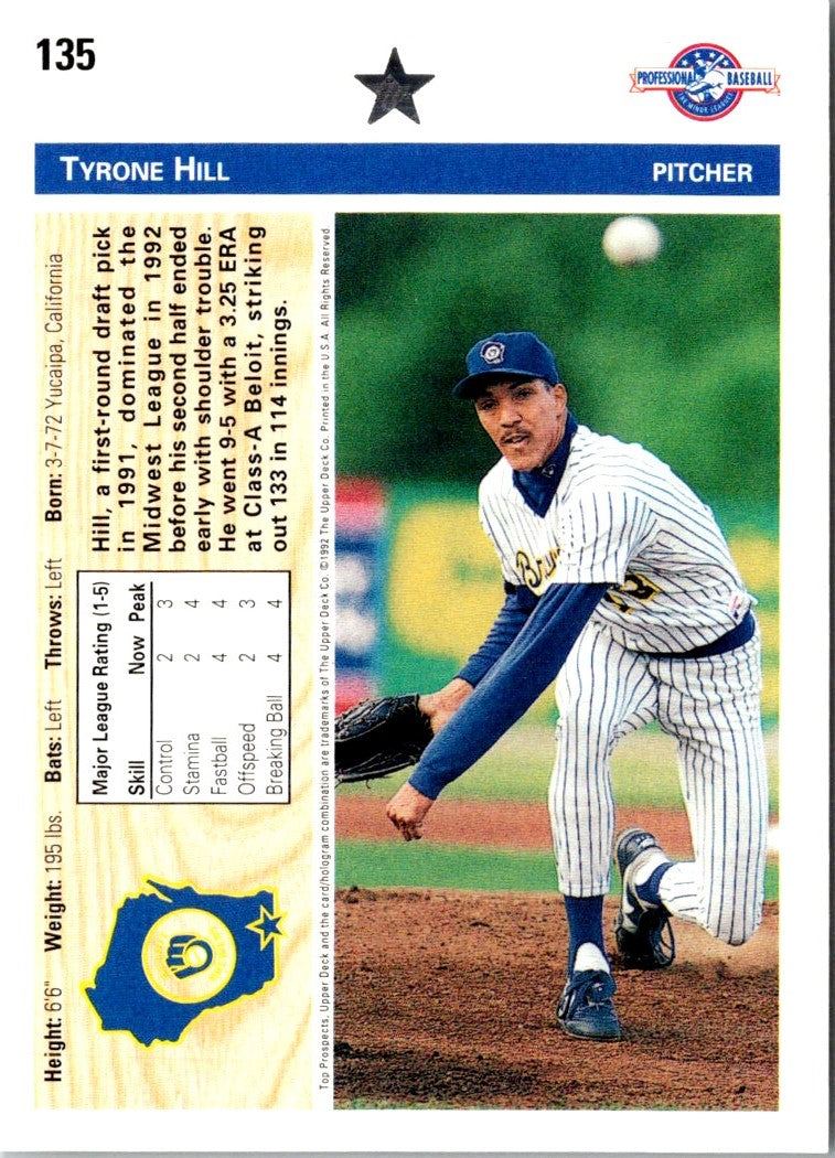 1992 Upper Deck Minors Tyrone Hill