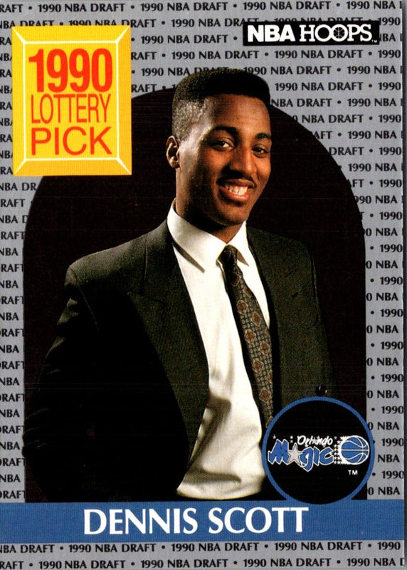 1990 Hoops Dennis Scott #393 Rookie