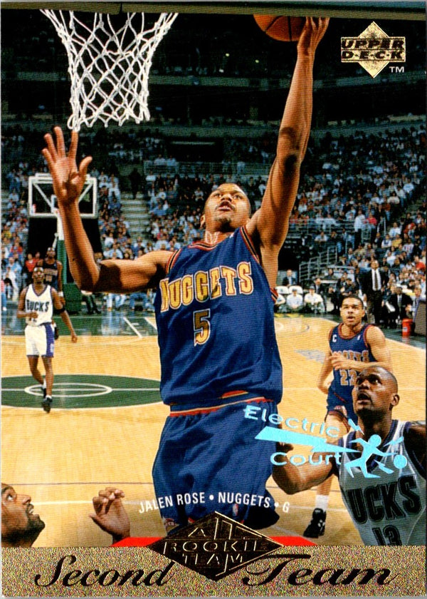 1995 Upper Deck Electric Court Gold Jalen Rose #163