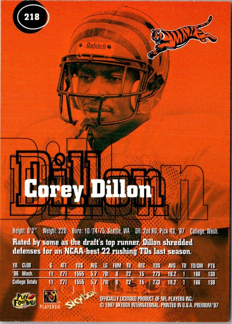 1997 SkyBox Premium Corey Dillon