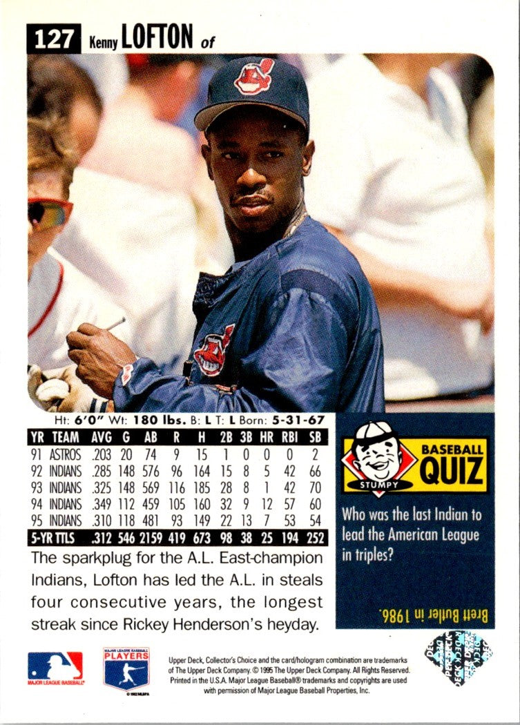 1996 Collector's Choice Kenny Lofton