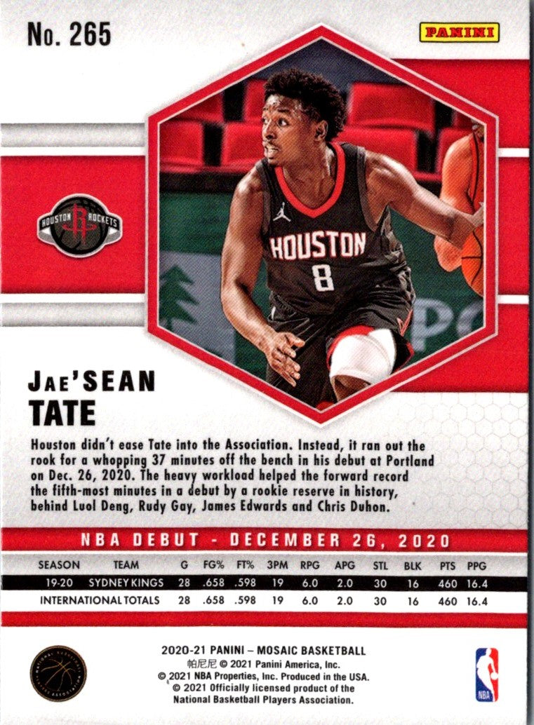 2020 Panini Mosaic Jae'Sean Tate