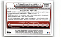 2012 Bowman Draft Picks & Prospects Chrome Jonathan Murphy #BDPP137