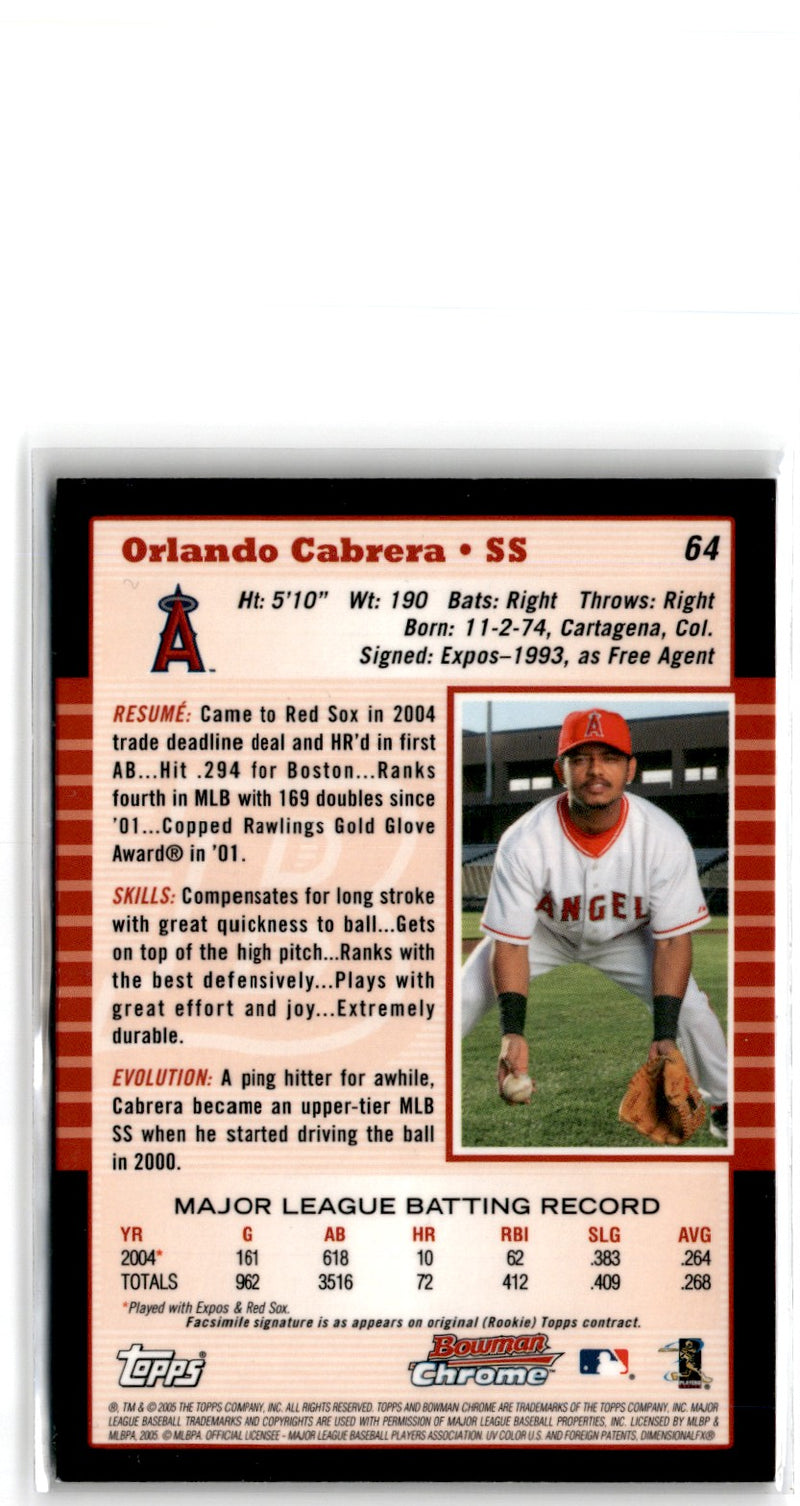 2005 Bowman Orlando Cabrera