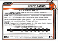 2021 Bowman Draft Chrome Heliot Ramos #BDC-137