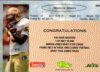 1993 Classic Draft Stars Marvin Jones #DS4