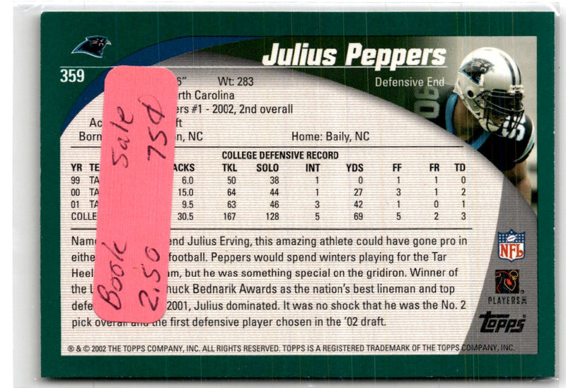 2002 Topps Julius Peppers