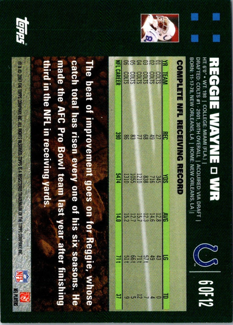 2007 Topps Reggie Wayne