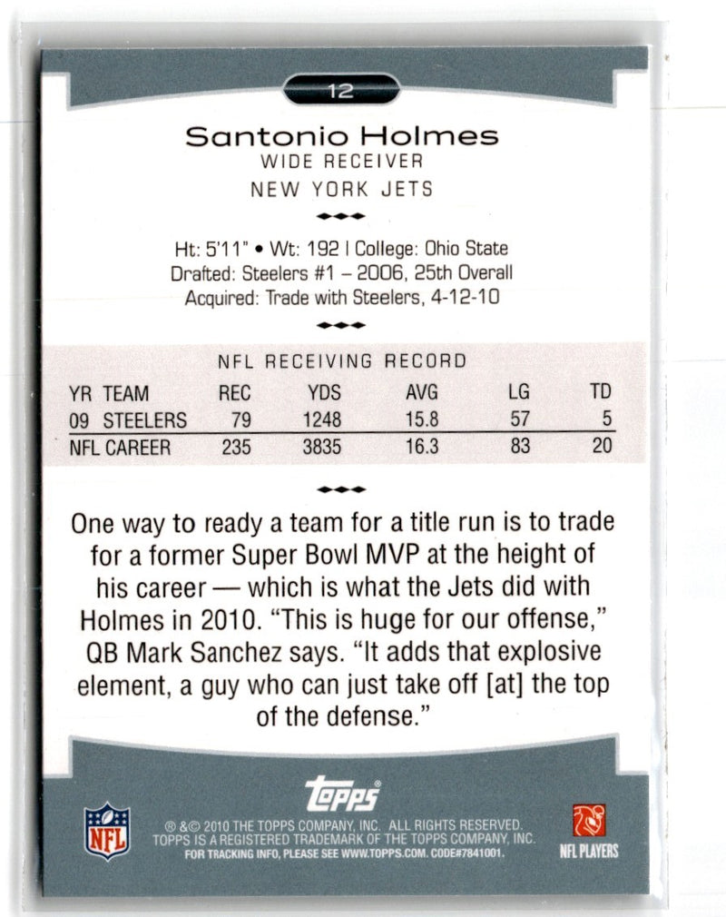 2010 Topps Platinum Santonio Holmes