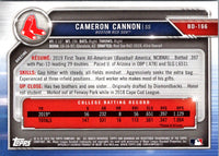 2019 Bowman Draft Cameron Cannon #BD-166