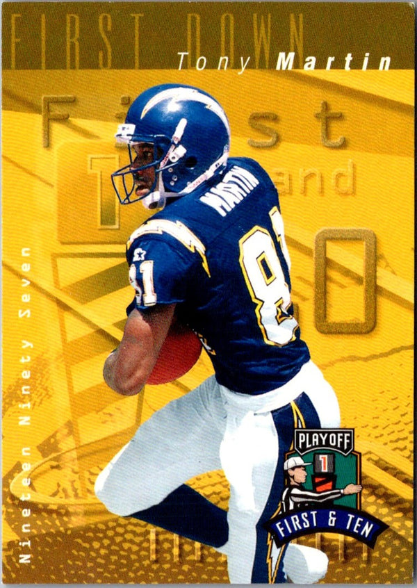 1997 Playoff First & Ten Tony Martin #192