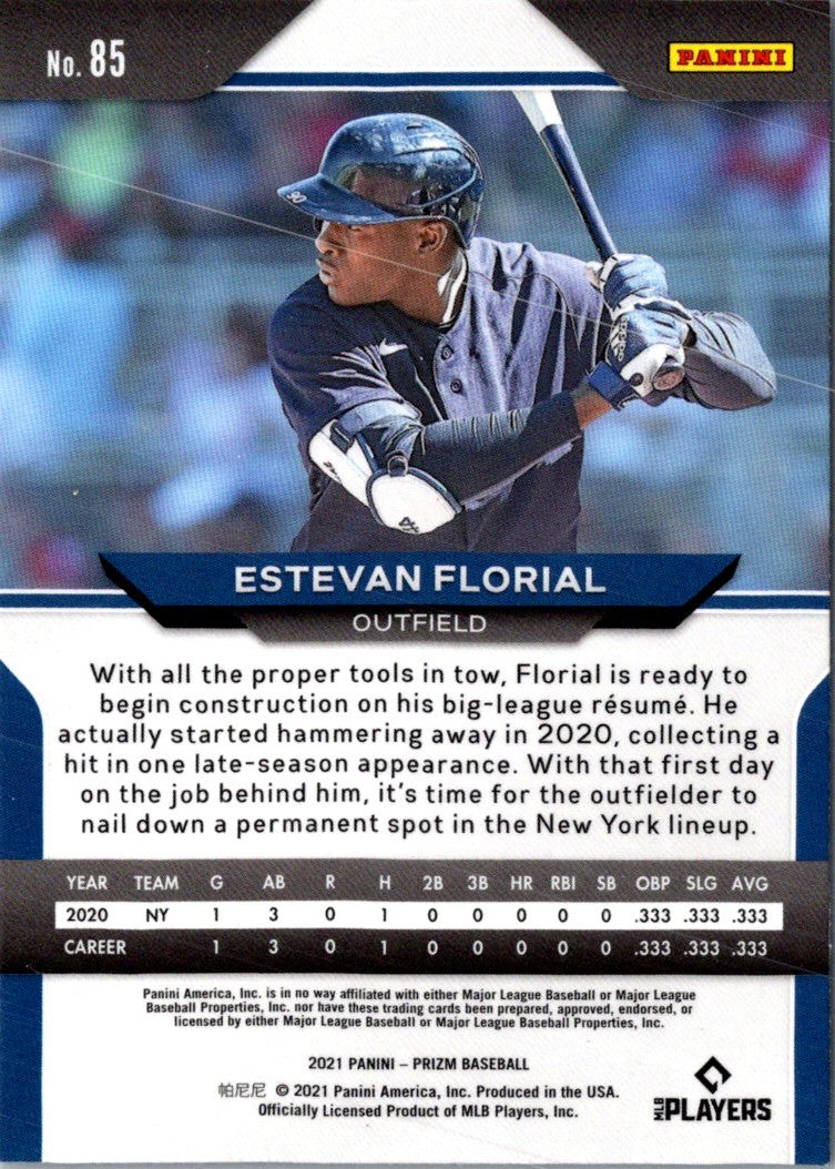 2021 Panini Prizm Estevan Florial