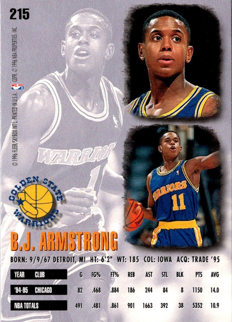 1996 Fleer European B.J. Armstrong