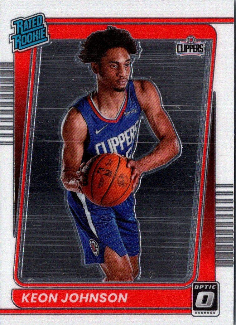 2021 Donruss Optic Choice Red & Green Keon Johnson