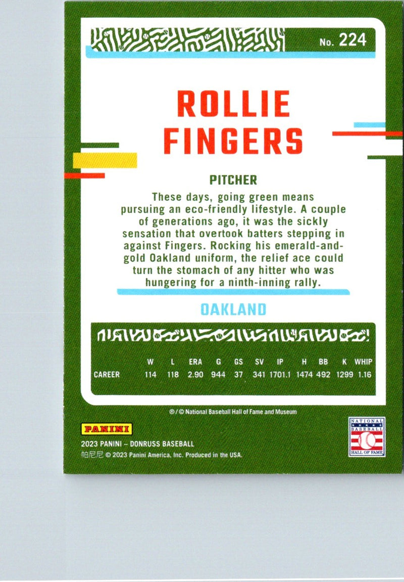 2023 Donruss Rollie Fingers