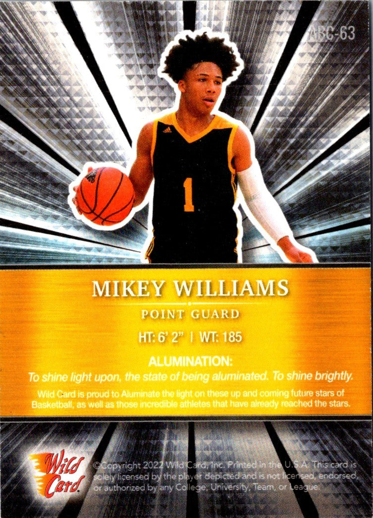 2022 Wild Card Matte Mikey Williams