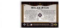 2001 Upper Deck Hall of Famers Nolan Ryan #63