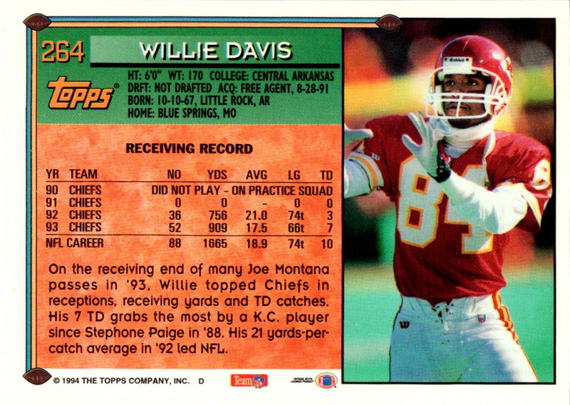 1994 Topps Willie Davis