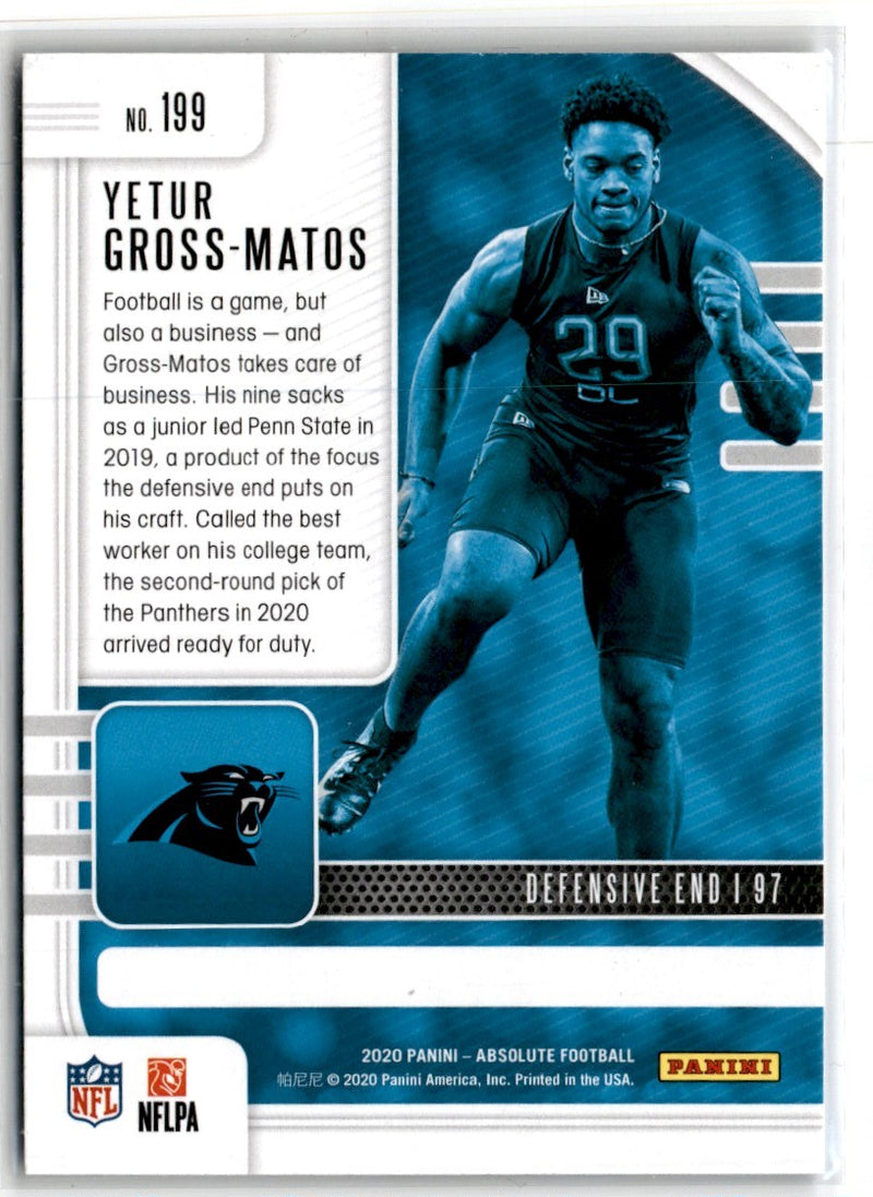 2020 Panini Absolute Blue Yetur Gross-Matos