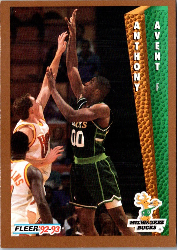 1992 Fleer Anthony Avent #371 Rookie