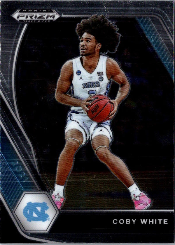 2021 Panini Prizm Draft Picks Blue Coby White #35