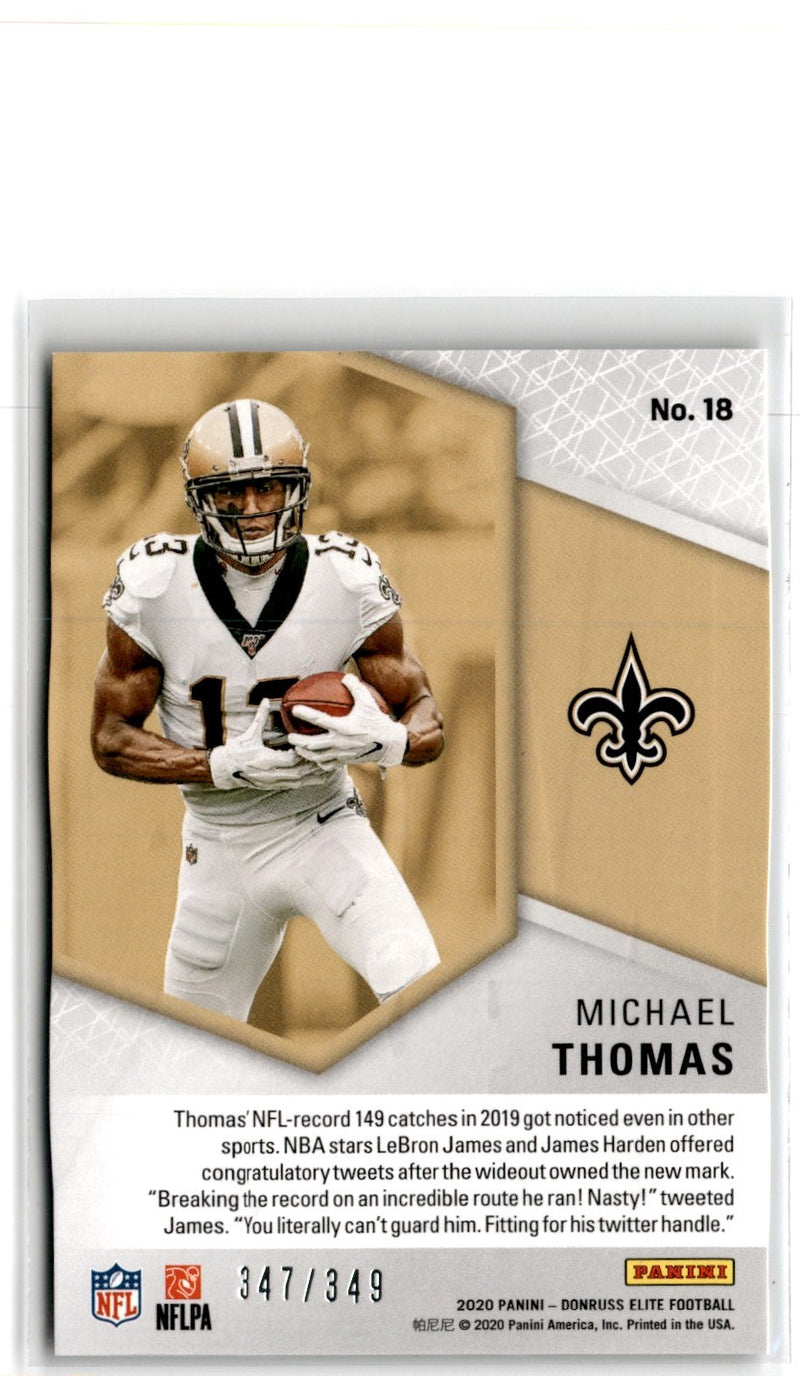 2020 Donruss Elite Spellbound Michael Thomas