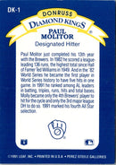 1992 Donruss Diamond Kings Paul Molitor